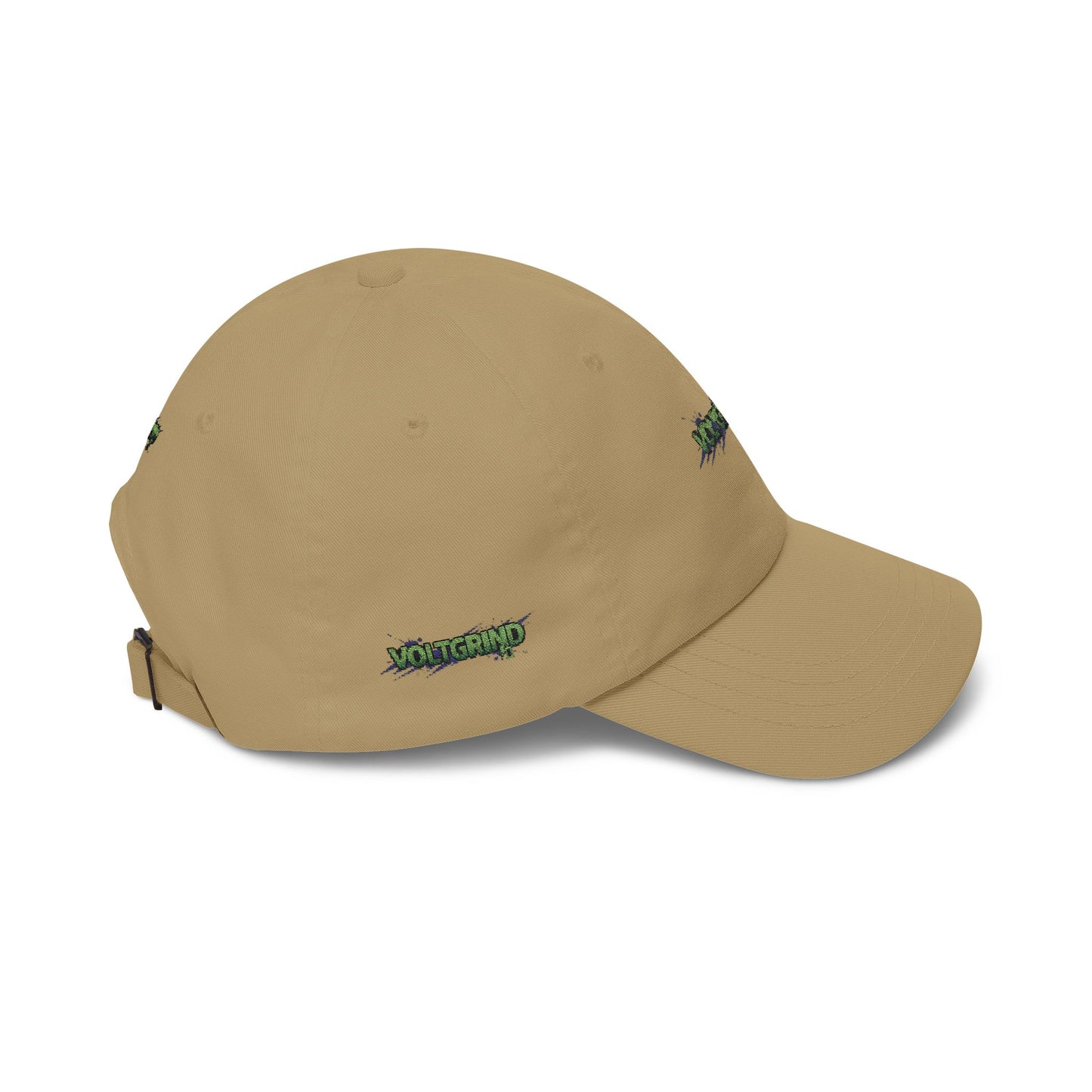 Dad Cap — Green Grunge 'Voltgrip' Embroidered Baseball Hat