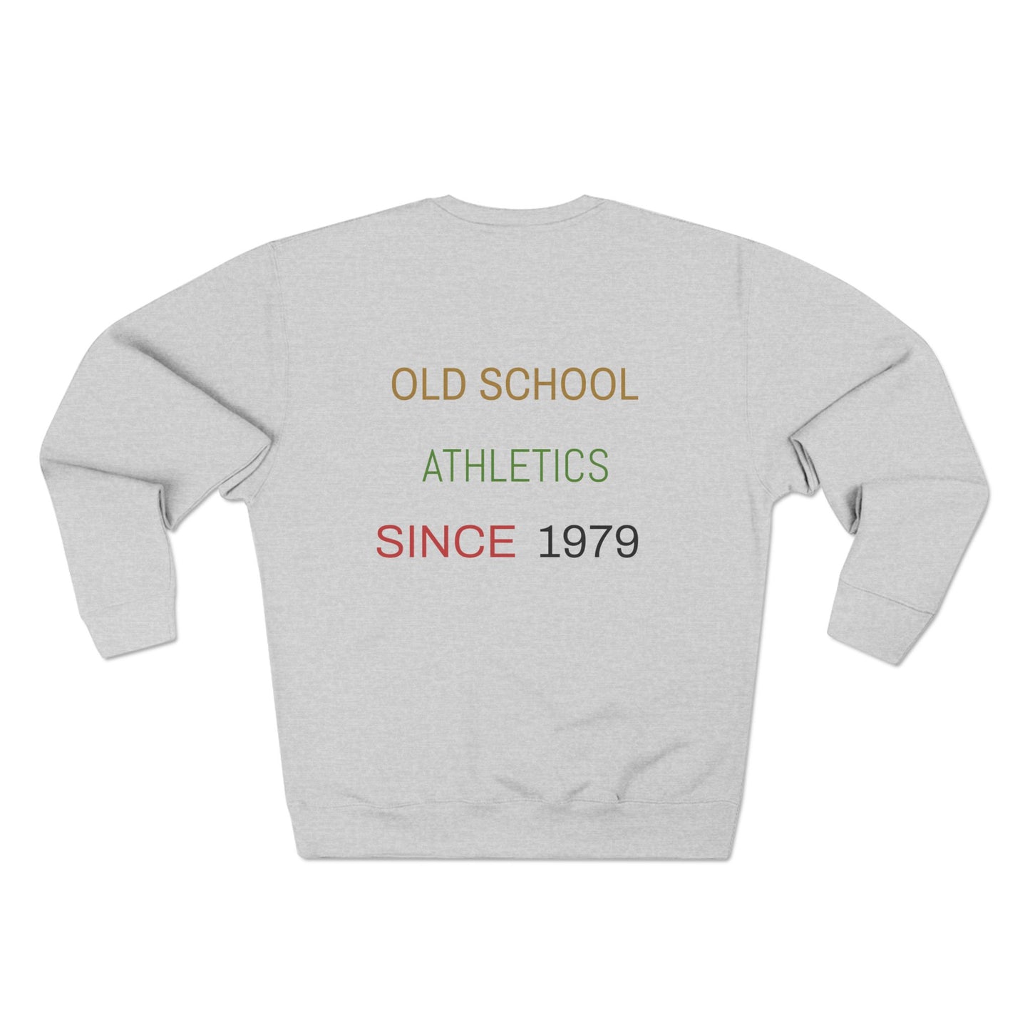 Vintage Surf Crewneck Sweatshirt — "Old School Athletics" Graphic