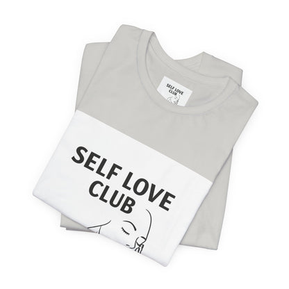 Self Love Club Tee — Minimal Line Art Women’s Wellness T-Shirt