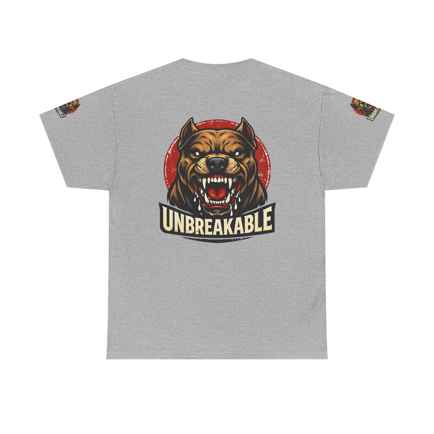 Unbreakable Pitbull Tee — Fierce Dog Graphic T-Shirt
