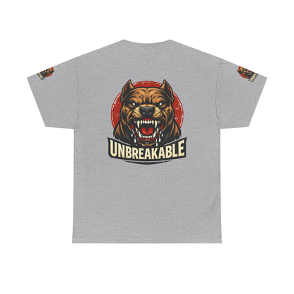 Unbreakable Pitbull Tee — Fierce Dog Graphic T-Shirt
