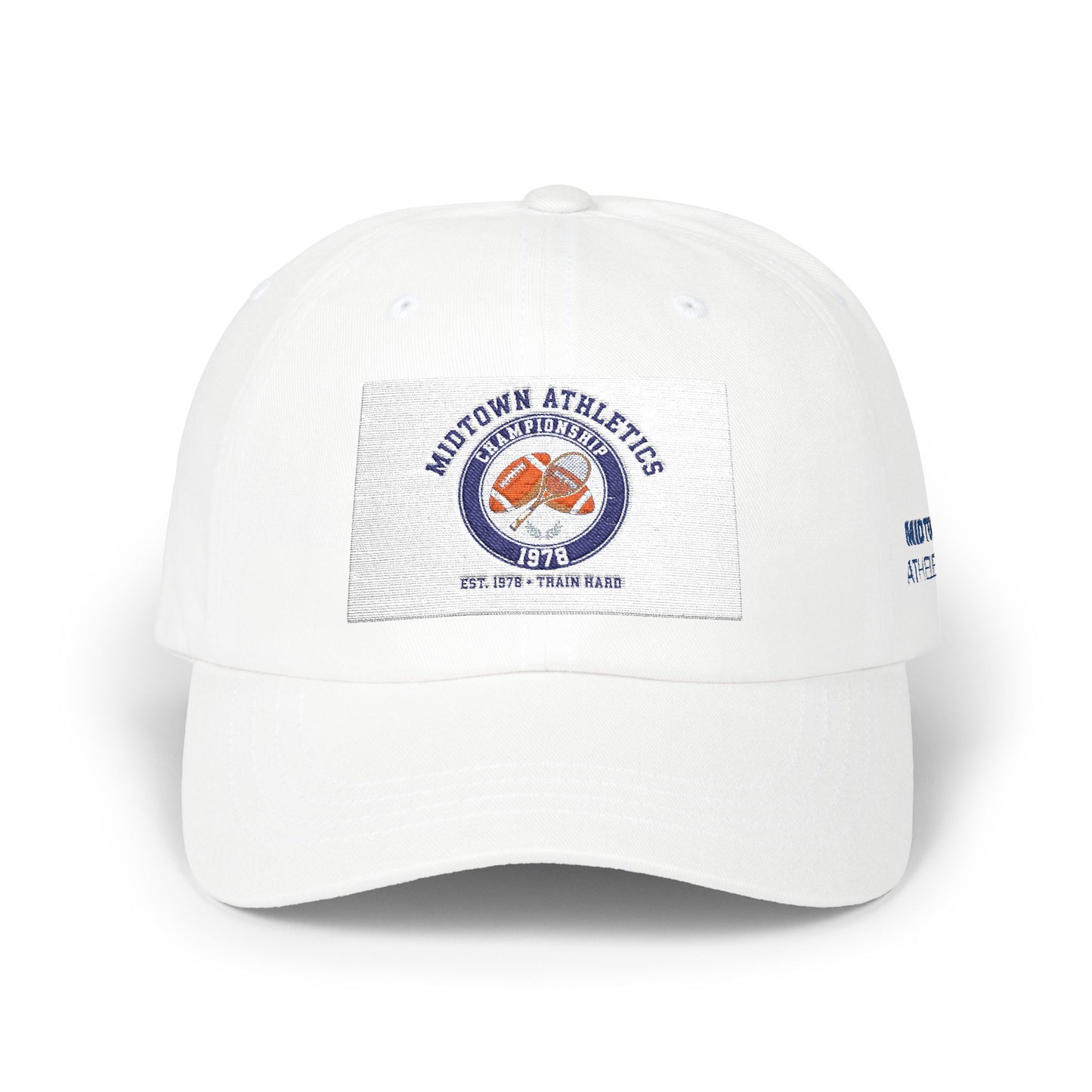 Classic Dad Cap - Retro Sunset Burger Logo Baseball Hat