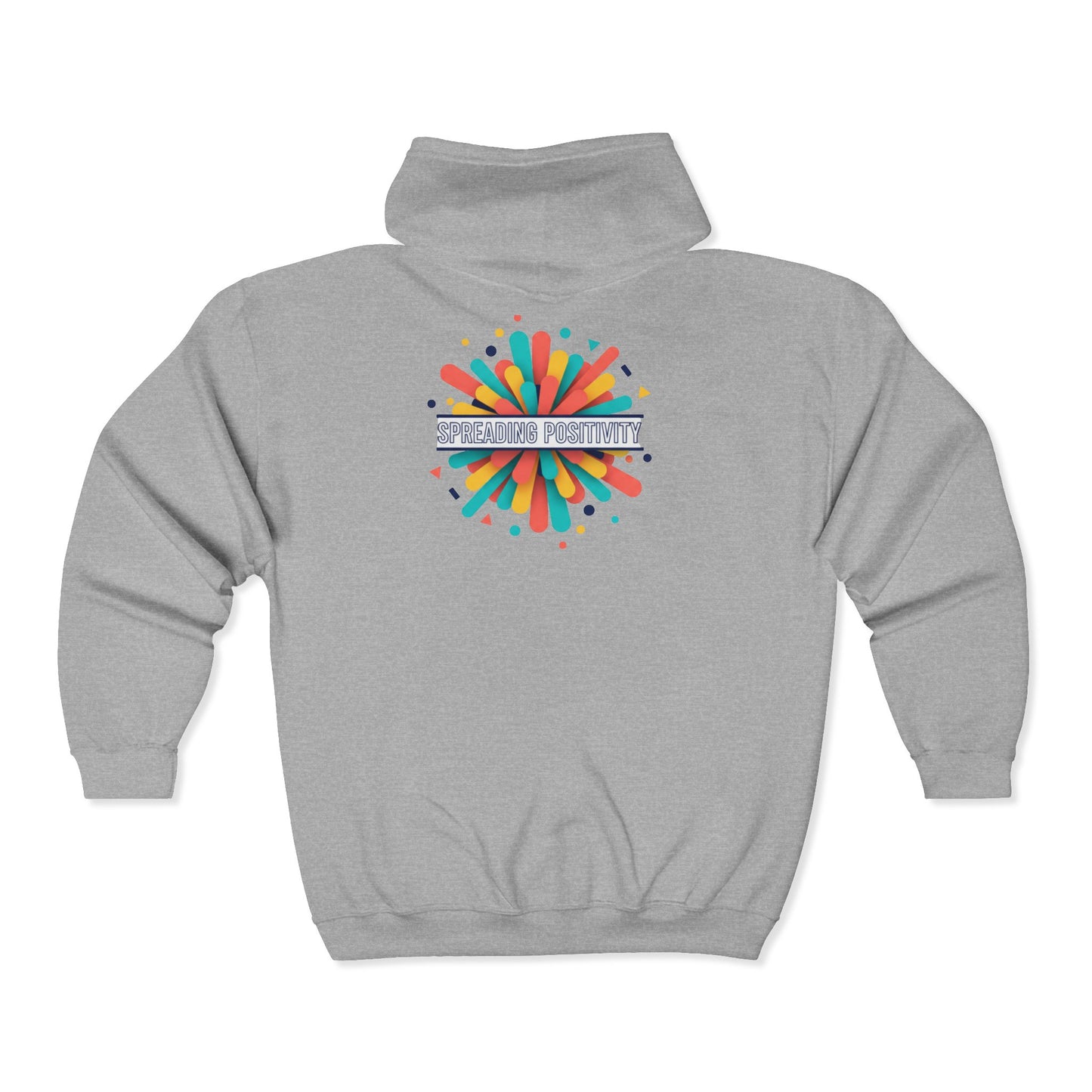 Spread Your Creativity Zip Hoodie — Colorful Inspirational Graphic Hoodie