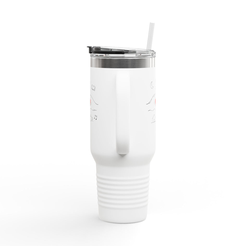 40oz Insulated Travel Mug — Heart & Home Sketch Design