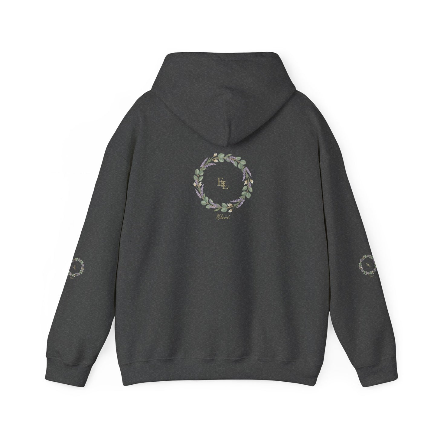 Floral Wreath 'Love' Hoodie — Cozy Botanical Pullover