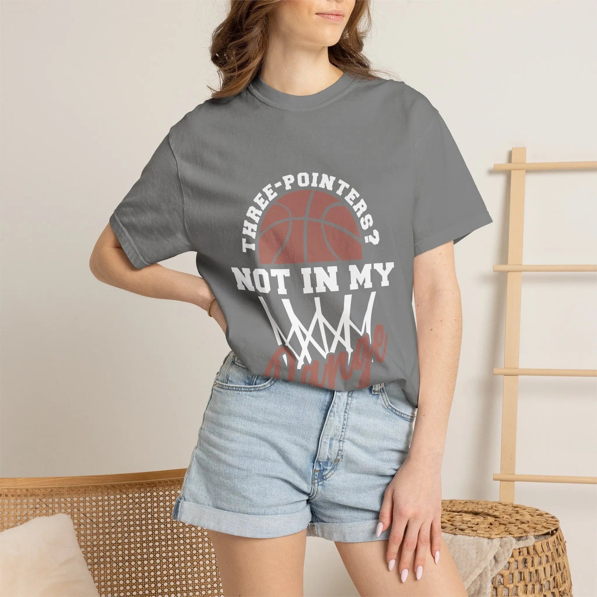 Basketball T-Shirt — "Three-Pointers? Not In My Range" Graphic Tee - Merit Sell