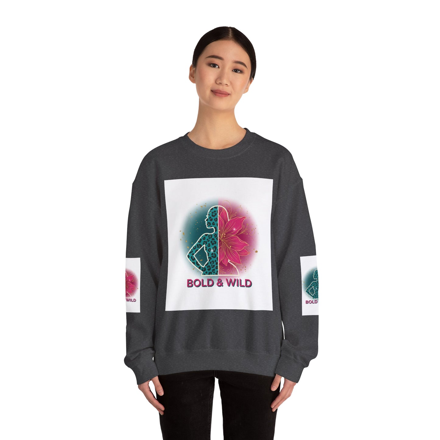 Bold & Wild Sweatshirt — Floral Leopard Graphic Crewneck