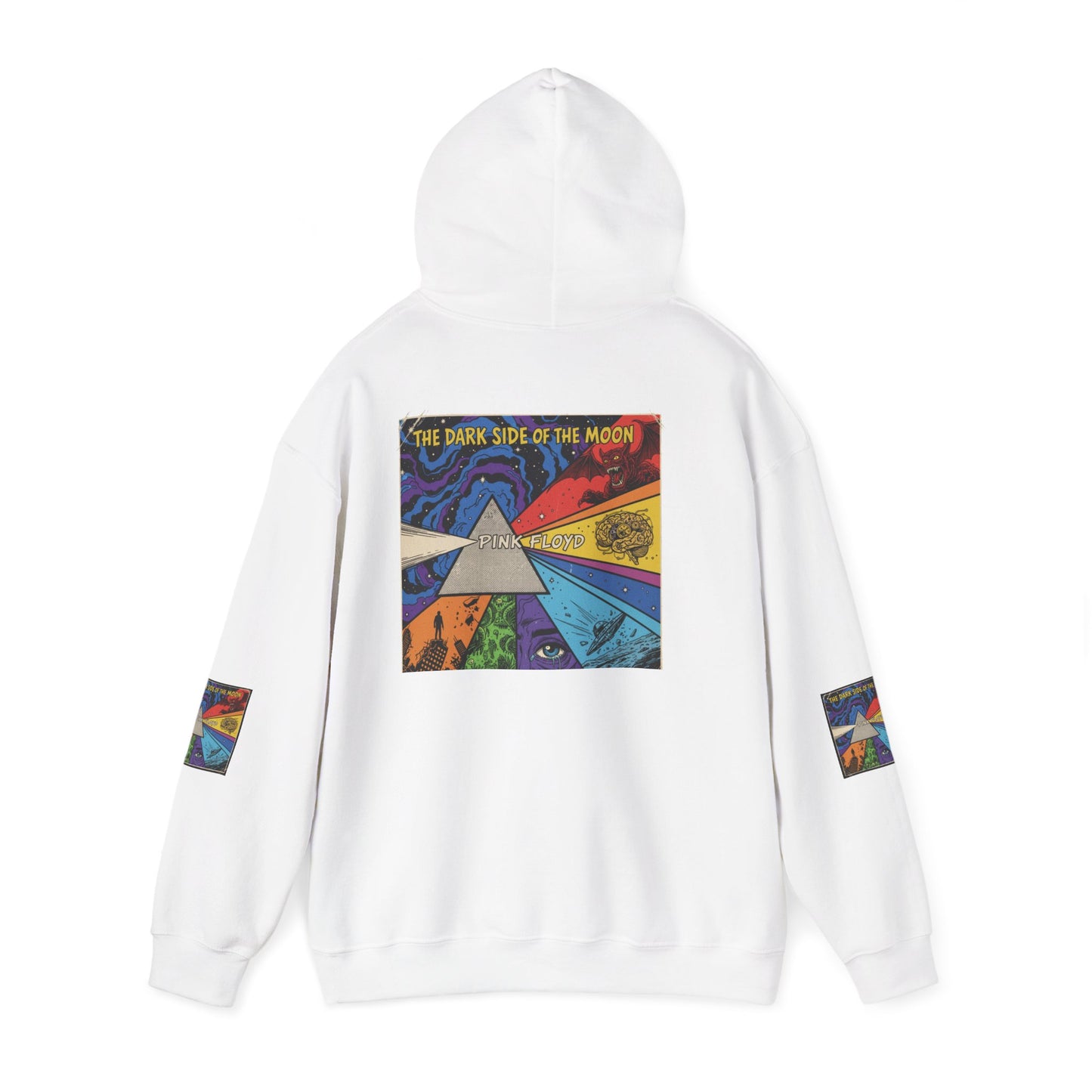 Psychedelic Prism Hoodie — Colorful Surreal Art Pullover