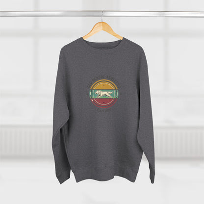 Vintage Surf Crewneck Sweatshirt — "Old School Athletics" Graphic