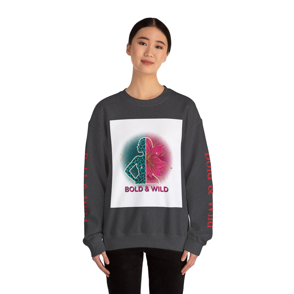 Bold & Wild Sweatshirt — Floral Leopard Graphic Crewneck