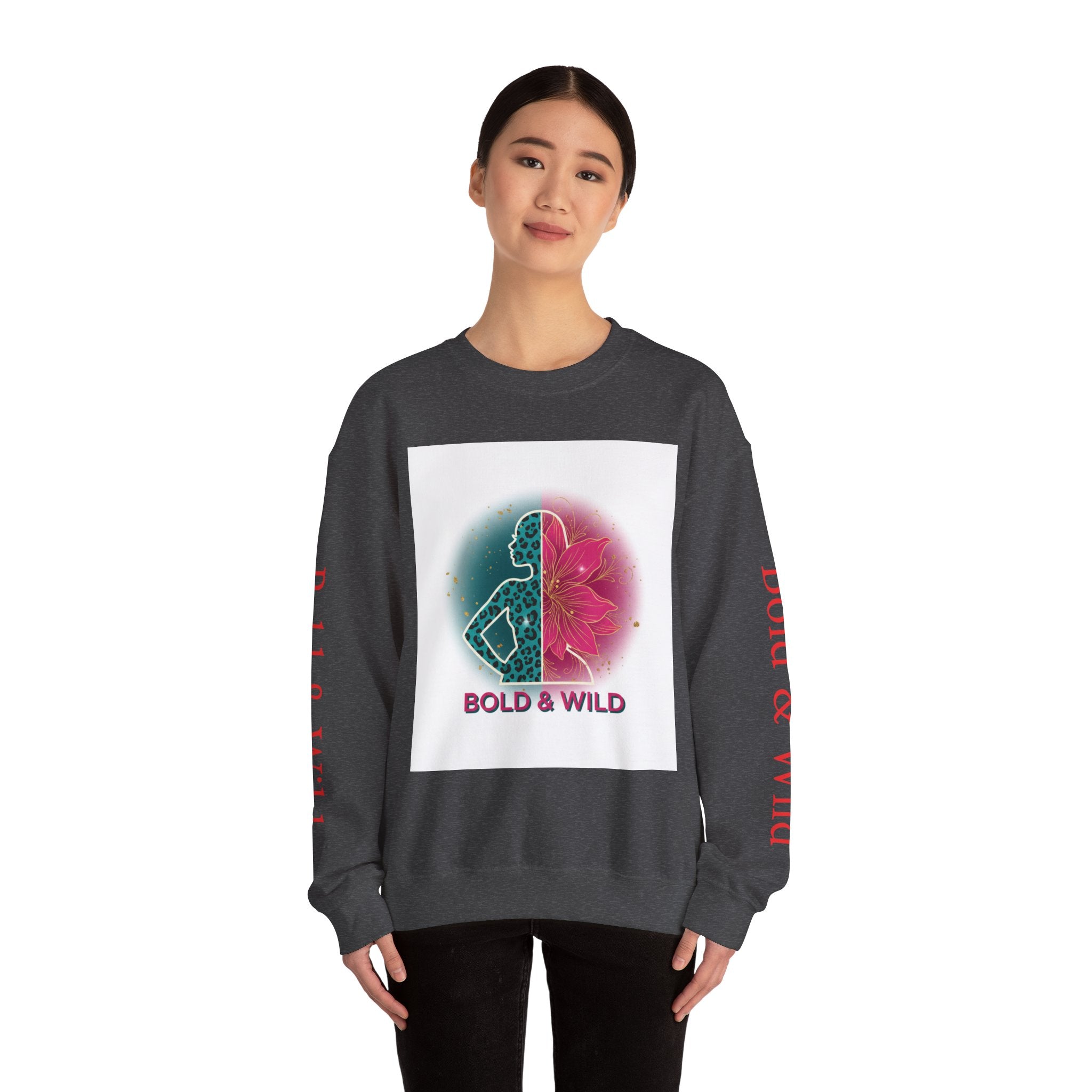 Bold & Wild Sweatshirt — Floral Leopard Graphic Crewneck