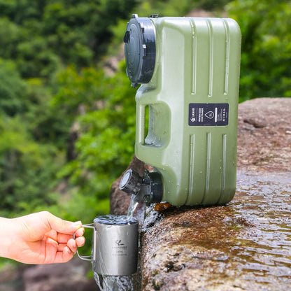 5L Water Storage Container with Faucet Drinking Water Bucket Large Capacity Water Dispenser Carrier for Vehicle Car Camping - Merit Sell