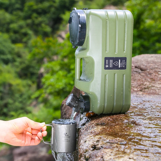 5L Water Storage Container with Faucet Drinking Water Bucket Large Capacity Water Dispenser Carrier for Vehicle Car Camping - Merit Sell Merit Sell