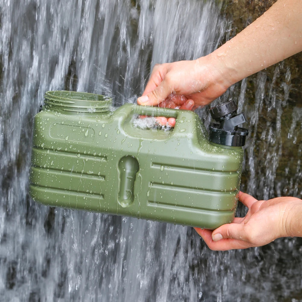 5L Water Storage Container with Faucet Drinking Water Bucket Large Capacity Water Dispenser Carrier for Vehicle Car Camping - Merit Sell