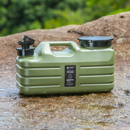 5L Water Storage Container with Faucet Drinking Water Bucket Large Capacity Water Dispenser Carrier for Vehicle Car Camping - Merit Sell