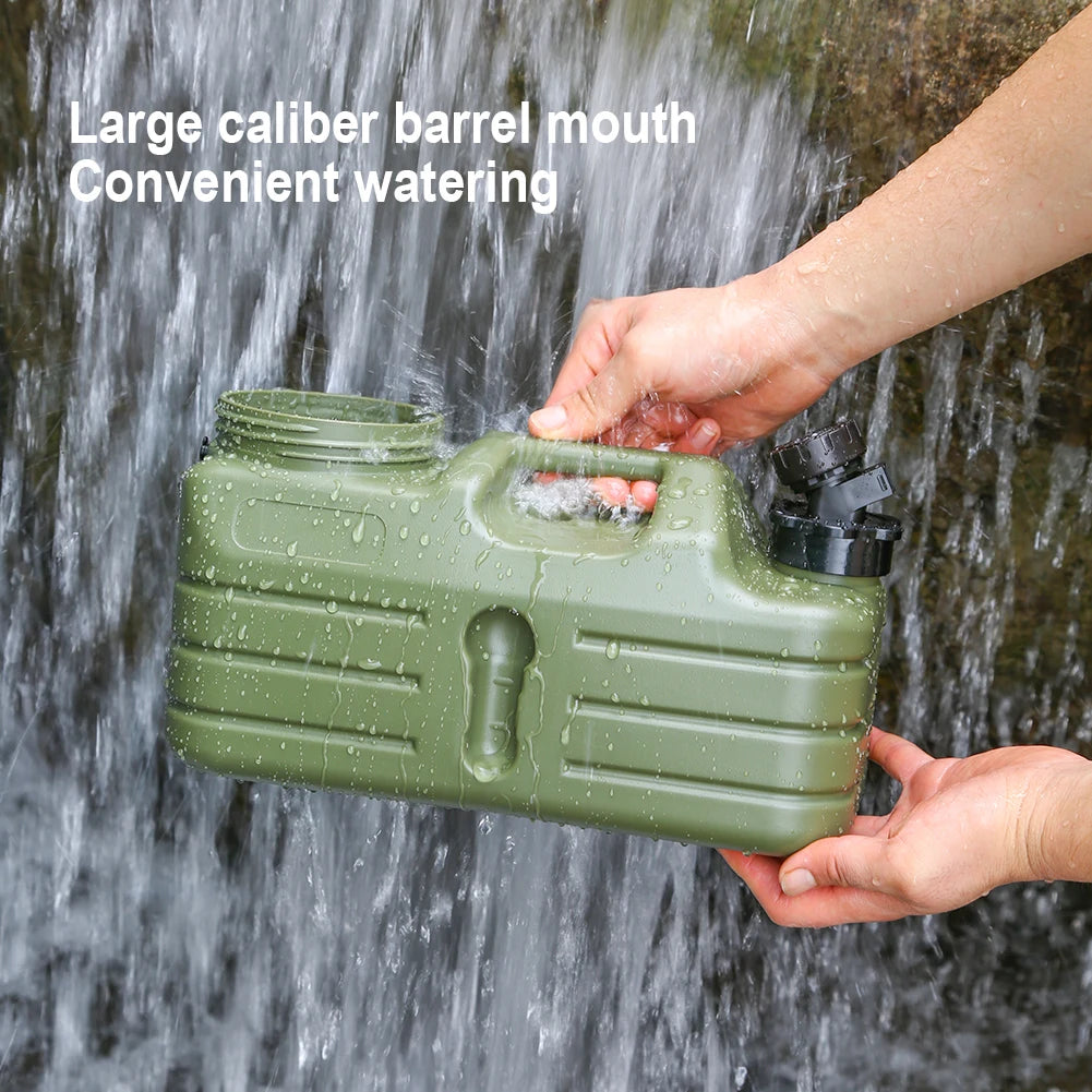 5L Water Storage Container with Faucet Drinking Water Bucket Large Capacity Water Dispenser Carrier for Vehicle Car Camping - Merit Sell