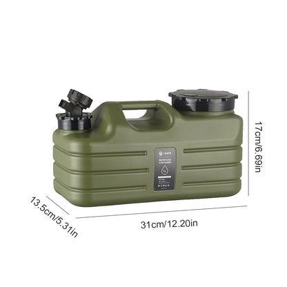5L Water Storage Container with Faucet Drinking Water Bucket Large Capacity Water Dispenser Carrier for Vehicle Car Camping - Merit Sell