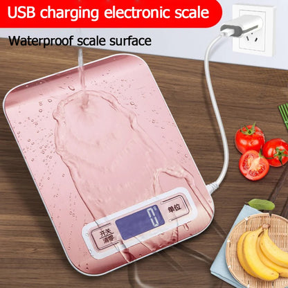 5kg/10kg Digital Kitchen Scale LCD Display Stainless Steel Electronic Scales Home Jewelry Food Snacks Weighing Baking Tools - Merit Sell