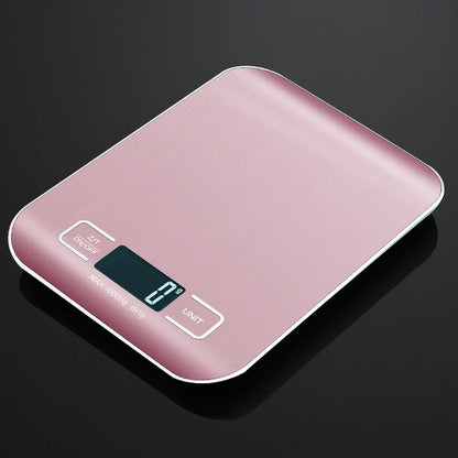 5kg/10kg Digital Kitchen Scale LCD Display Stainless Steel Electronic Scales Home Jewelry Food Snacks Weighing Baking Tools - Merit Sell