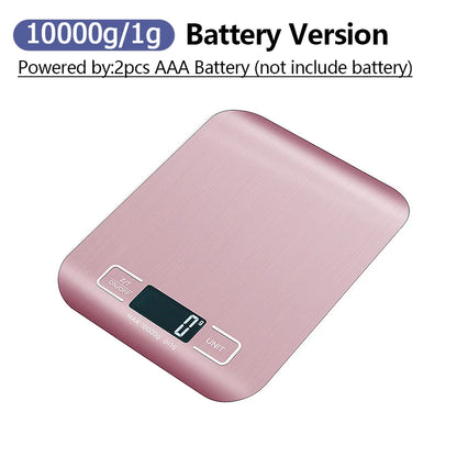 5kg/10kg Digital Kitchen Scale LCD Display Stainless Steel Electronic Scales Home Jewelry Food Snacks Weighing Baking Tools - Merit Sell