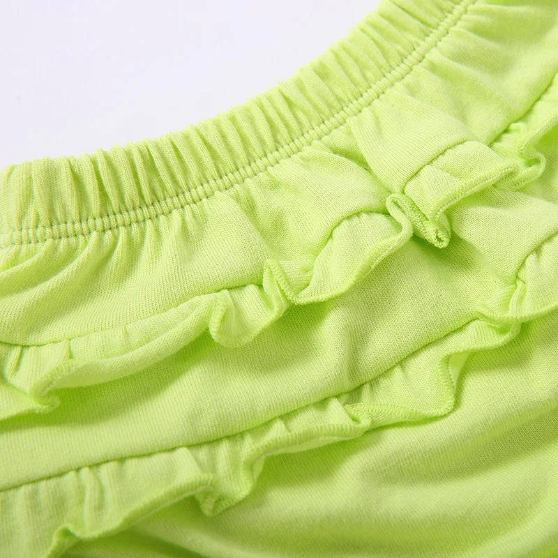 6-24M Baby Shorts Girl Summer Cotton Ruffle Lace Harem Pants Infant Diaper Cover Bloomers Kid Panties Toddler Underwear Briefs - Merit Sell