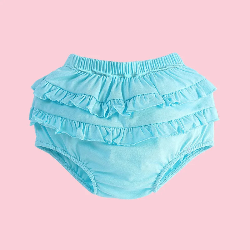 6-24M Baby Shorts Girl Summer Cotton Ruffle Lace Harem Pants Infant Diaper Cover Bloomers Kid Panties Toddler Underwear Briefs - Merit Sell