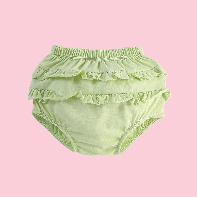 6-24M Baby Shorts Girl Summer Cotton Ruffle Lace Harem Pants Infant Diaper Cover Bloomers Kid Panties Toddler Underwear Briefs - Merit Sell