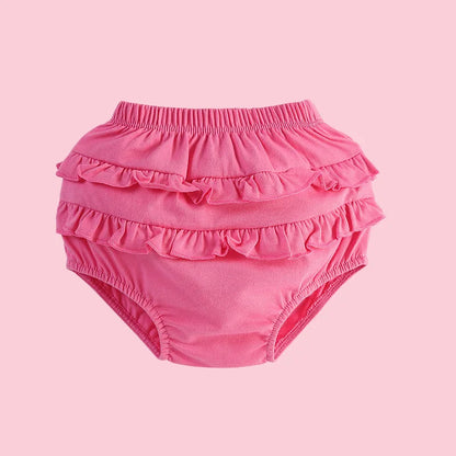 6-24M Baby Shorts Girl Summer Cotton Ruffle Lace Harem Pants Infant Diaper Cover Bloomers Kid Panties Toddler Underwear Briefs - Merit Sell