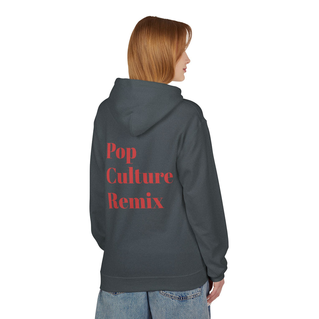 Pop Culture Remix Hoodie - Retro Neon Graphic Pullover