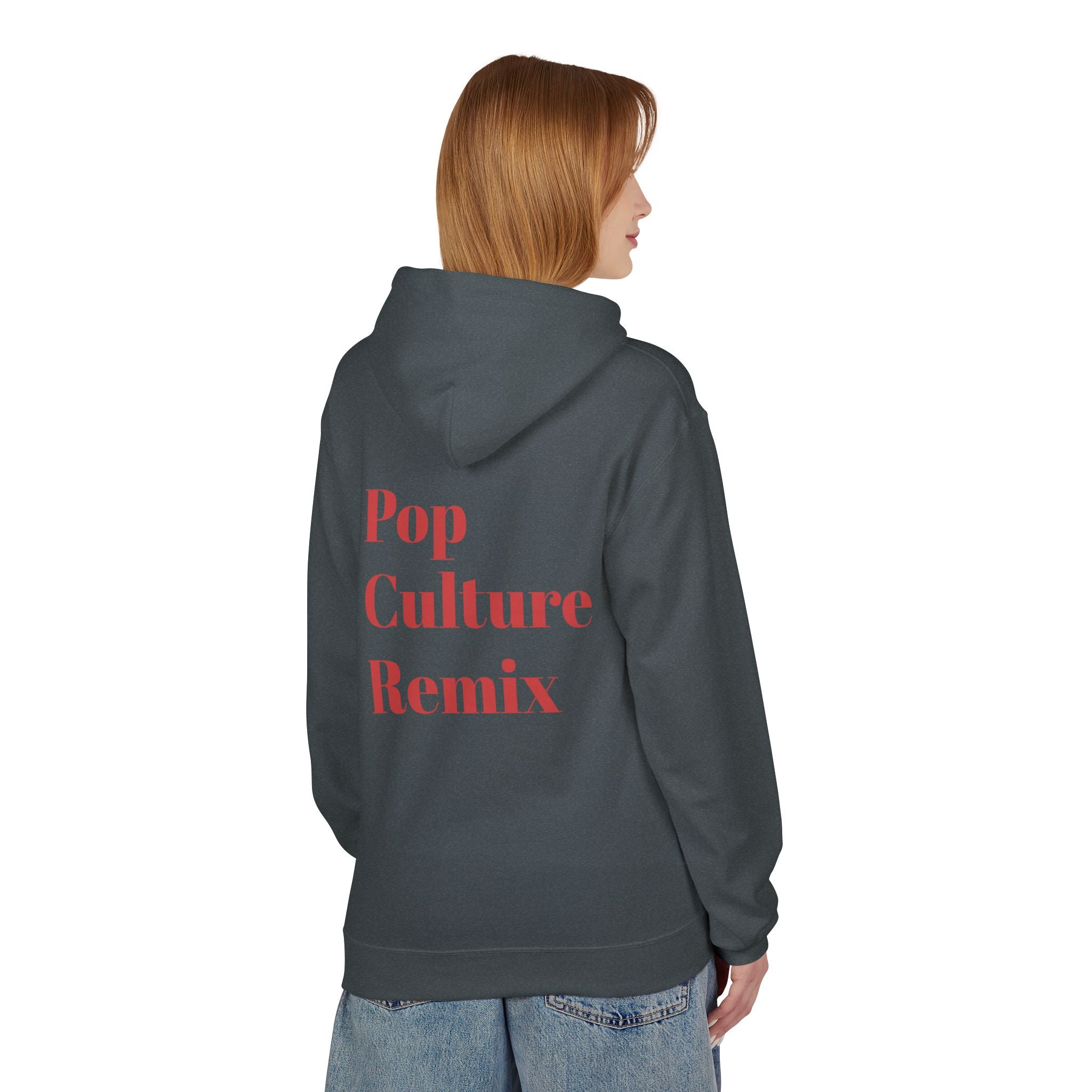Pop Culture Remix Hoodie - Retro Neon Graphic Pullover