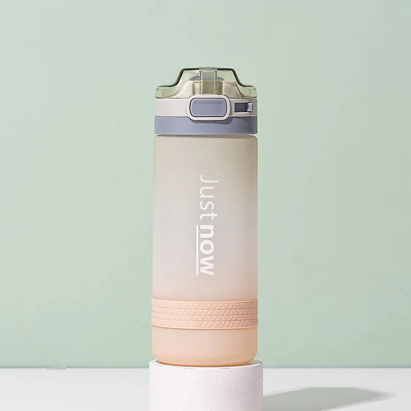 600ml Water Bottles Fashion Water Bottle with Straw BPA Free Portable Outdoor Sport Cute Drinking Plastic Bottles Eco-Friendly - Merit Sell