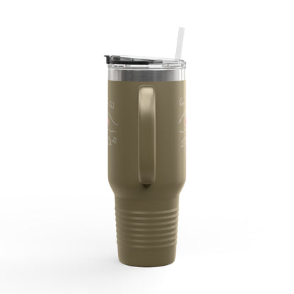 40oz Insulated Travel Mug — Heart & Home Sketch Design