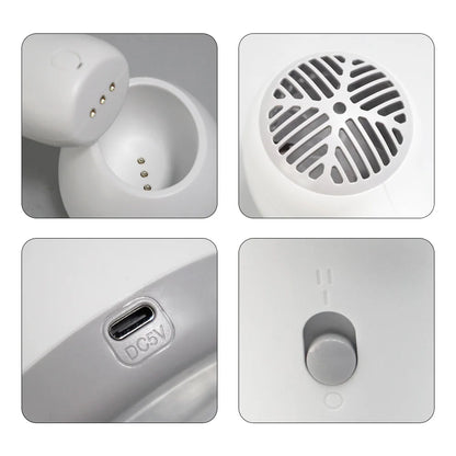 60W Small Wireless Hair Dryer Thermostatic Blowing Convenient No Radiation Low Noise Suitable For Infants And Children - Merit Sell