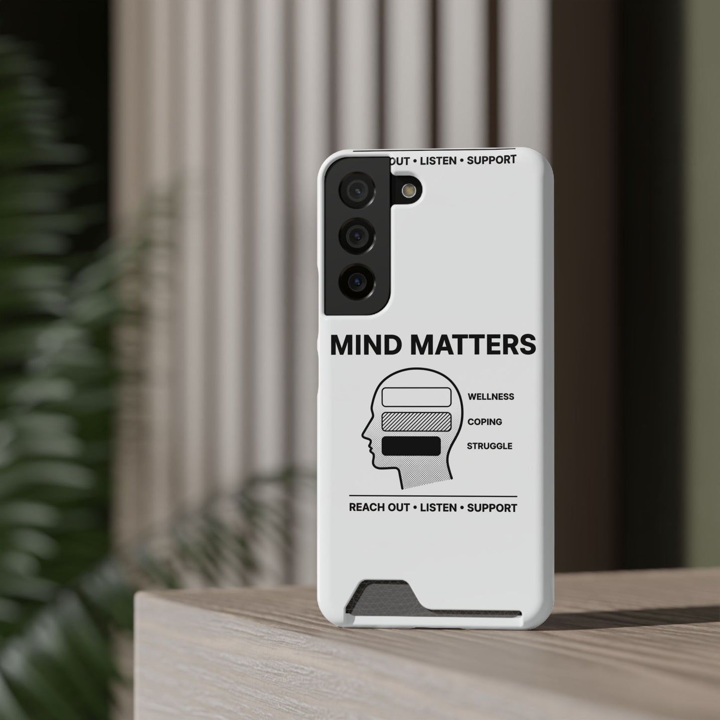 Mind Matters Phone Card Case — Mental Health Awareness Card Holder Case