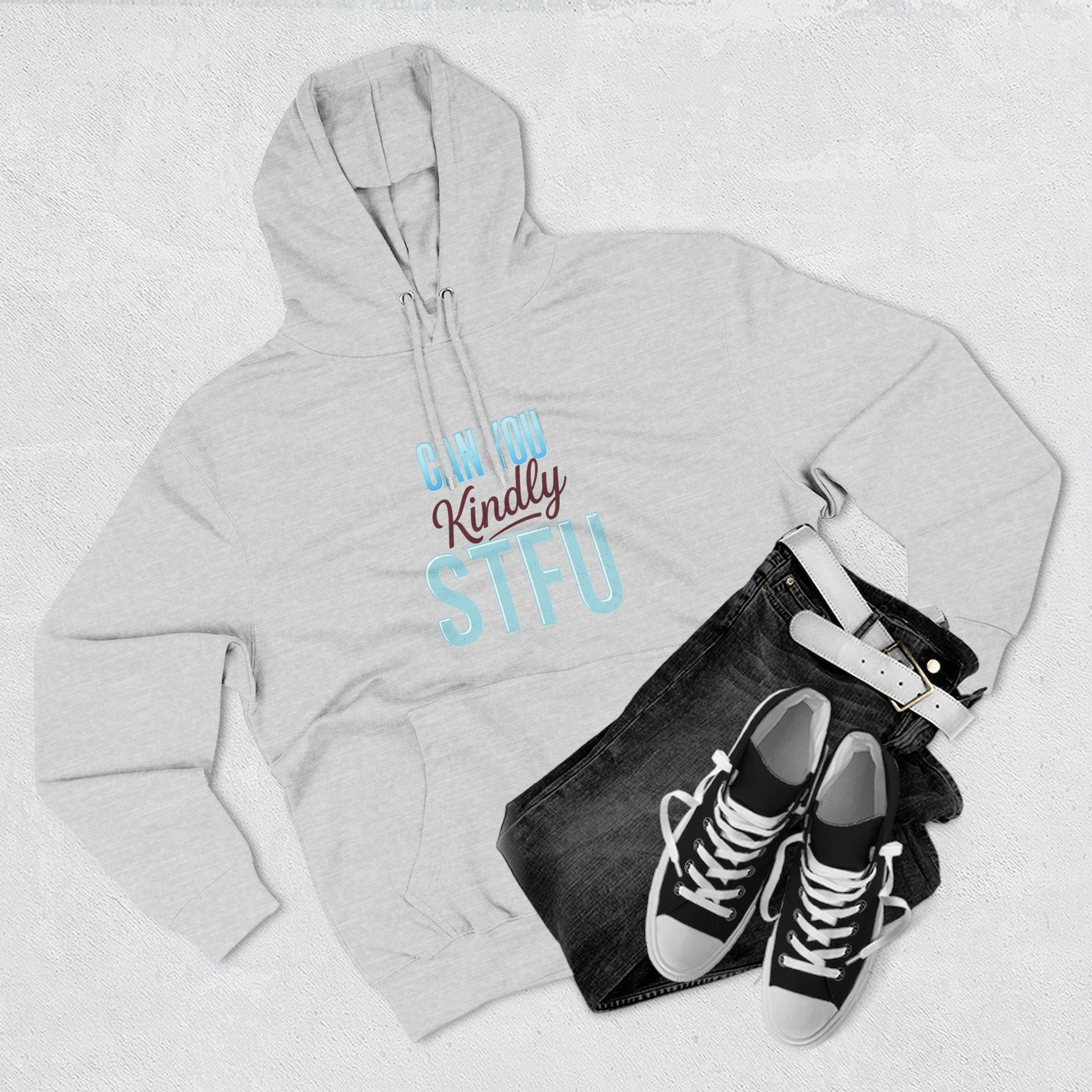 Can You Kindly STFU Hoodie — Funny Football Fan Pullover - Merit Sell