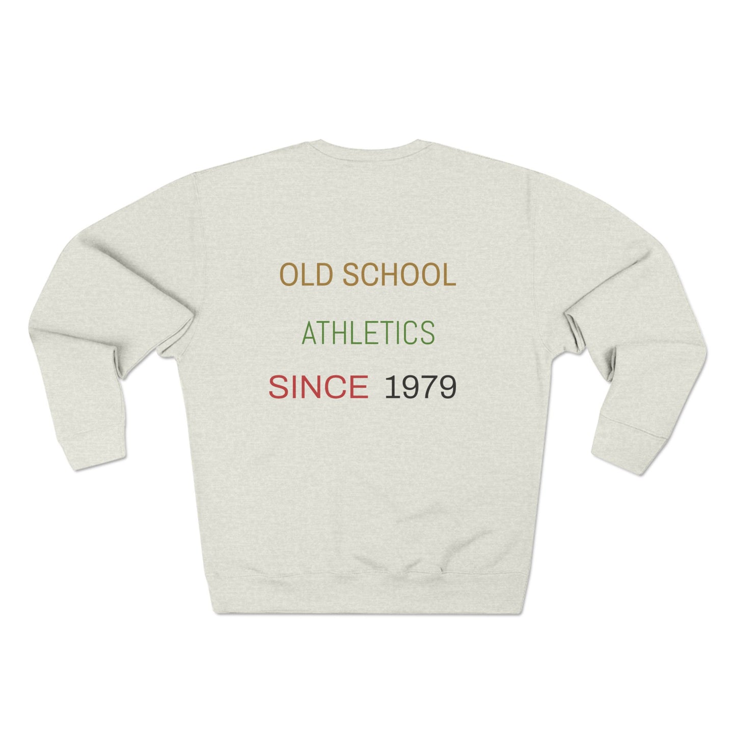 Vintage Surf Crewneck Sweatshirt — "Old School Athletics" Graphic