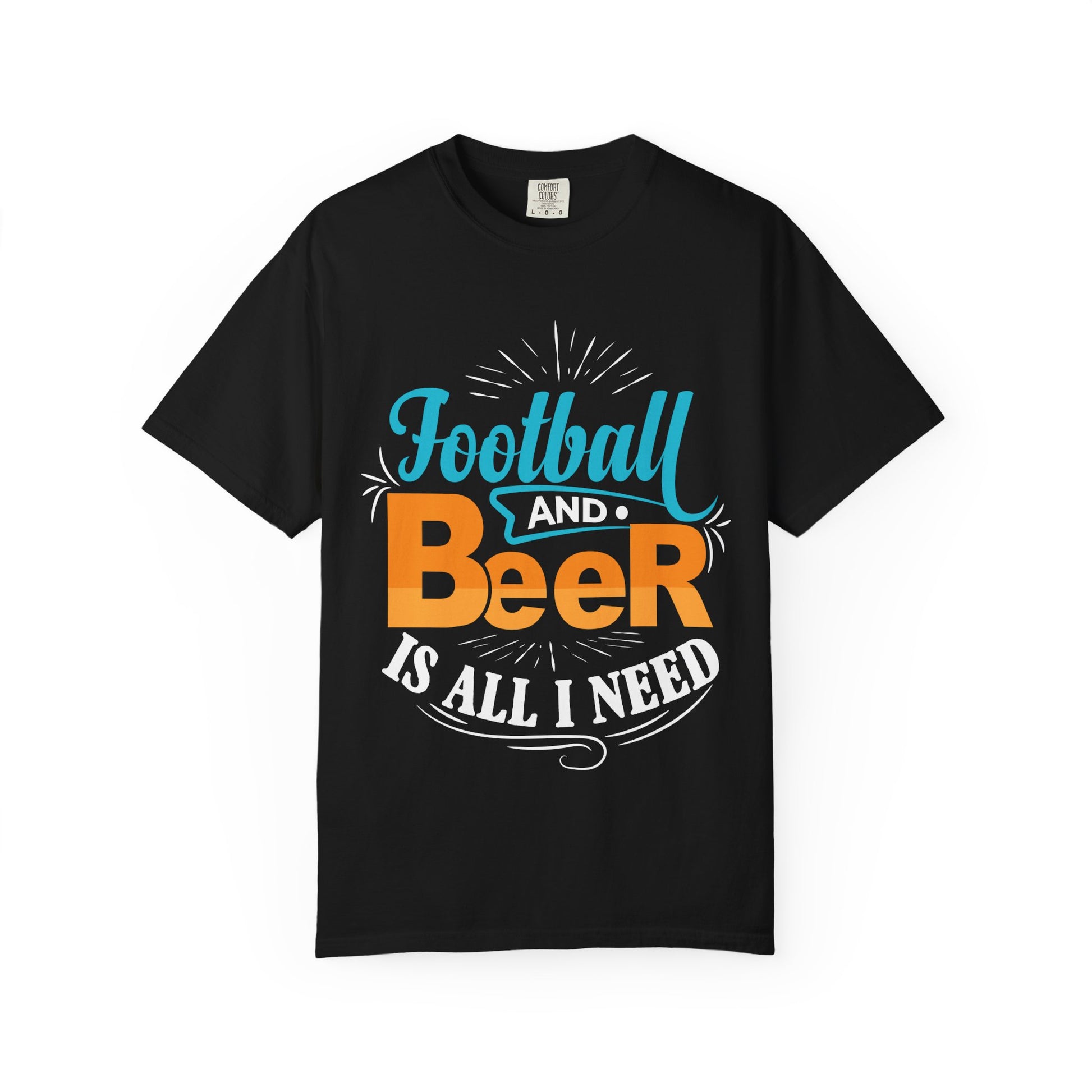 Football and Beer T-Shirt – "Football and Beer Is All I Need" Graphic Tee - Merit Sell