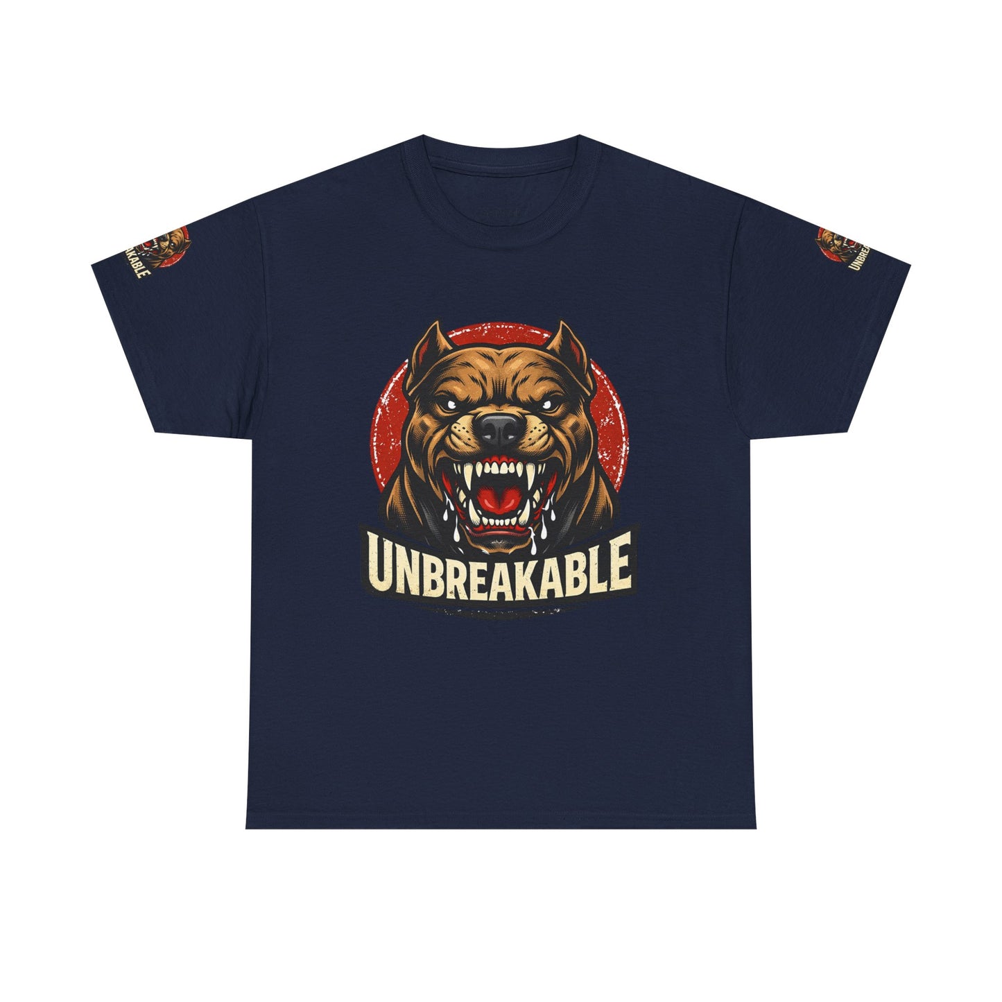 Unbreakable Pitbull Tee — Fierce Dog Graphic T-Shirt