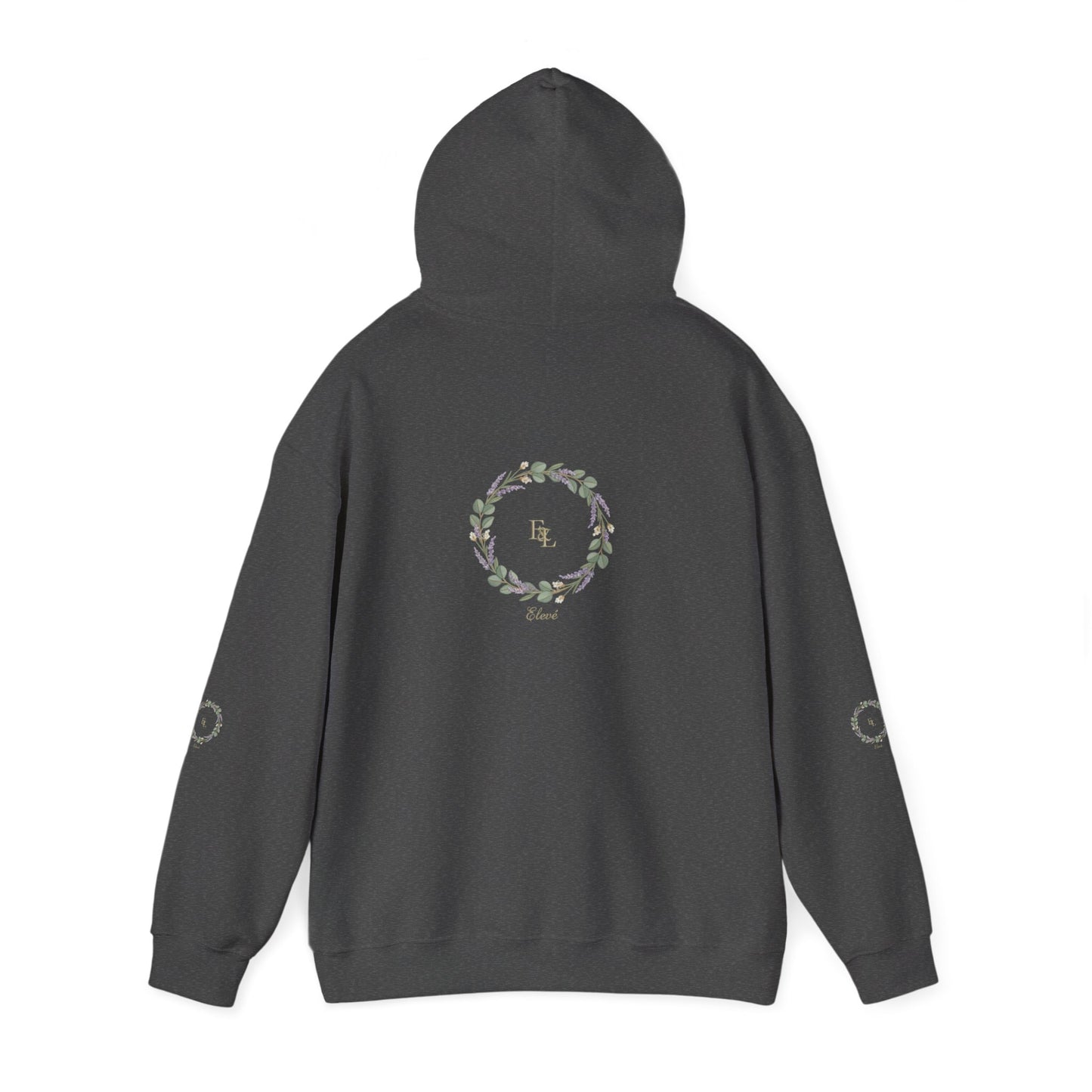 Floral Wreath 'Love' Hoodie — Cozy Botanical Pullover