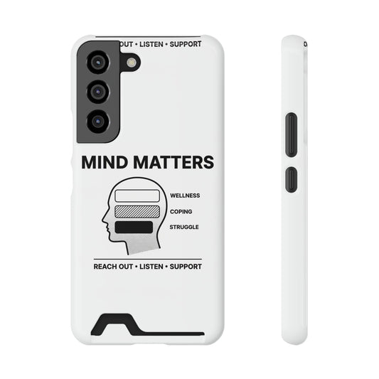 Mind Matters Phone Card Case — Mental Health Awareness Card Holder Case Merit Sell