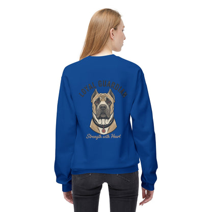 Loyal Guardian Sweatshirt — "Strength with Heart" Dog Crewneck