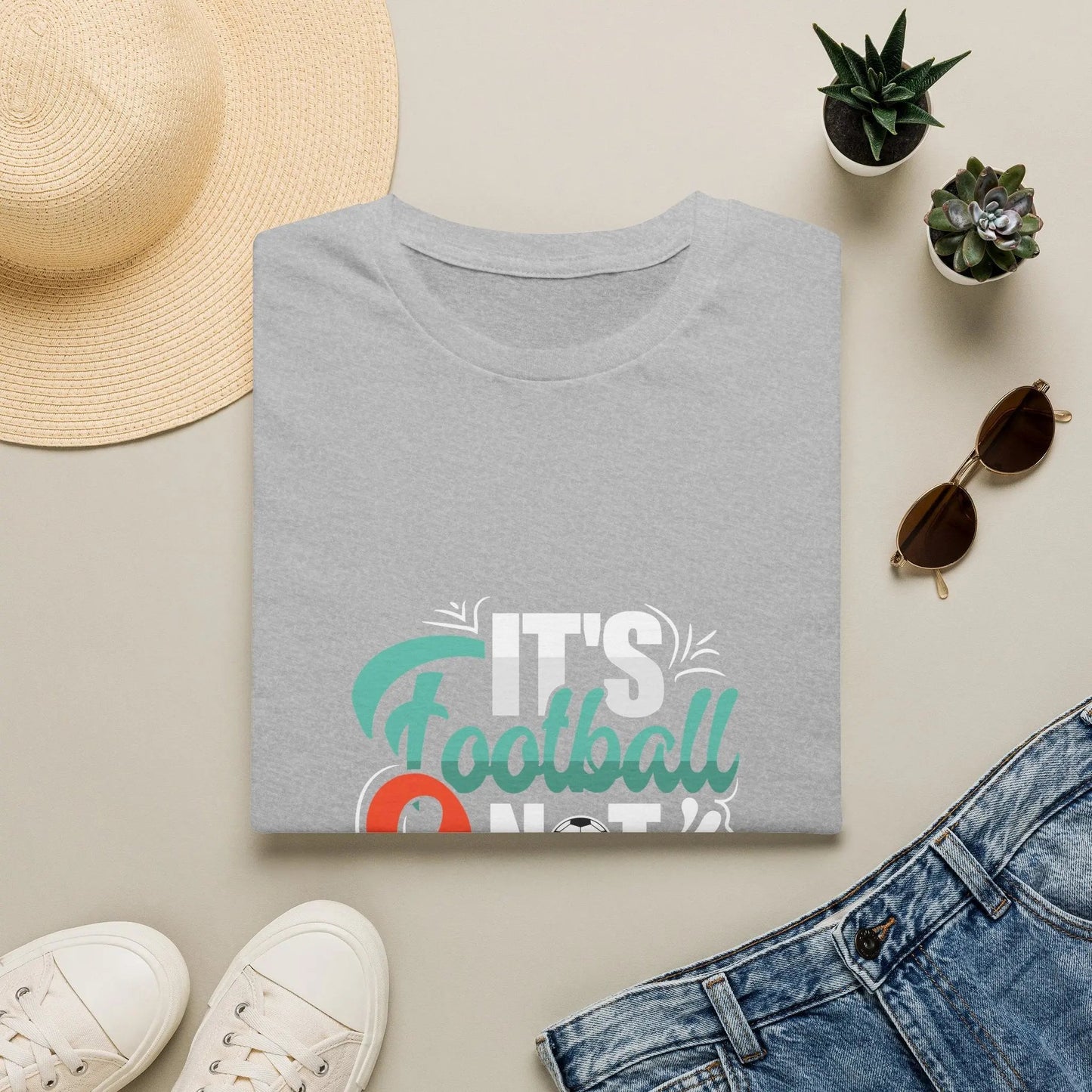 Football Soccer T-Shirt — Retro Script Soccer Tee for Fans & Players - Merit Sell