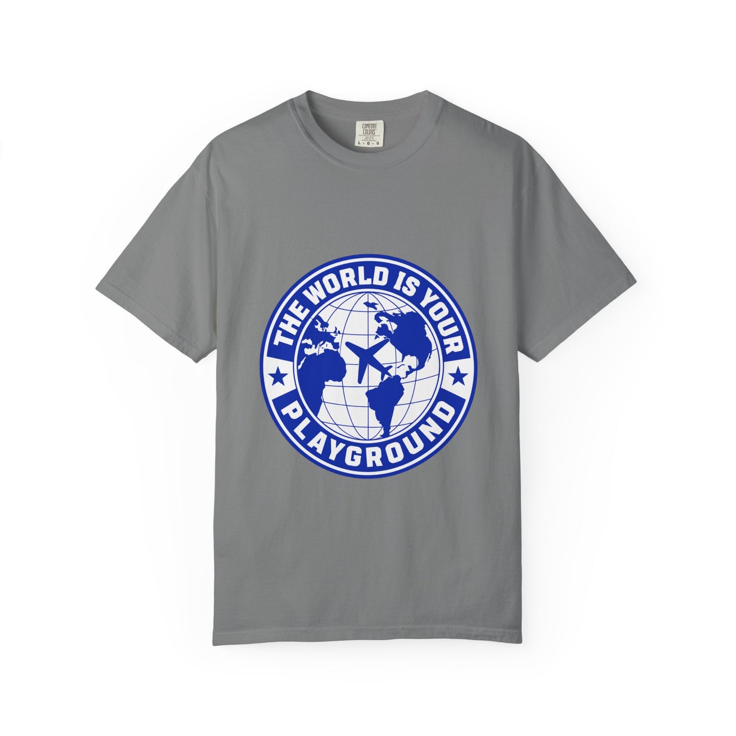 The World Is Your Playground T-Shirt — Travel Globe Graphic Tee - Merit Sell