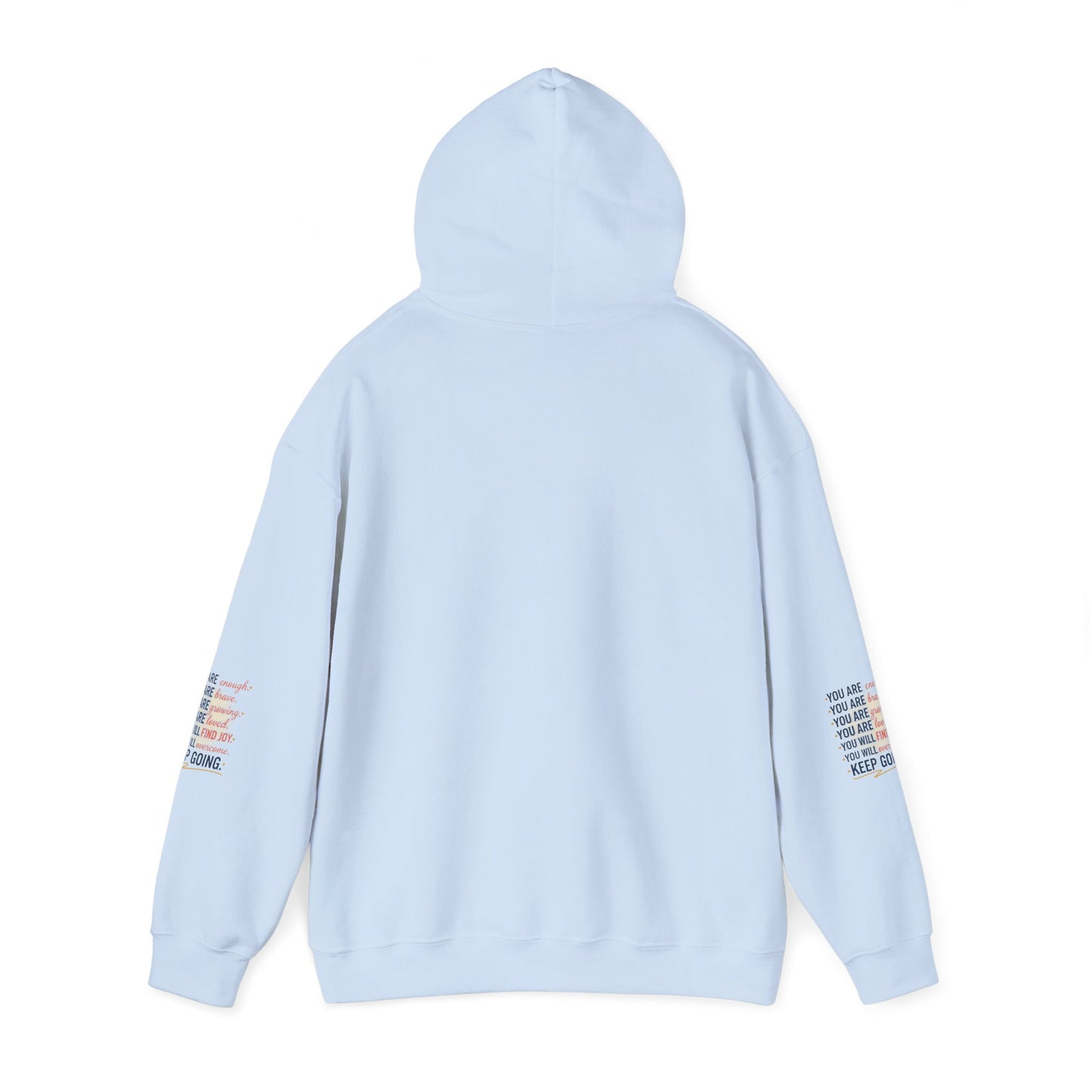 Inspirational 'Keep Going' Hoodie — Positive Affirmation Motivational Sweatshirt