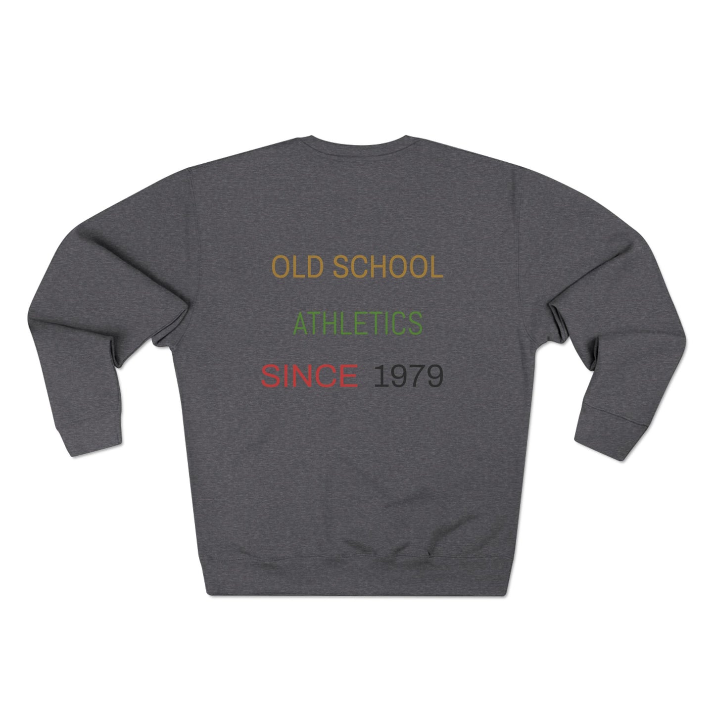 Vintage Surf Crewneck Sweatshirt — "Old School Athletics" Graphic