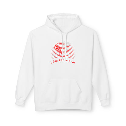 I Am the Storm Hoodie — Red Tornado Graphic Hoodie