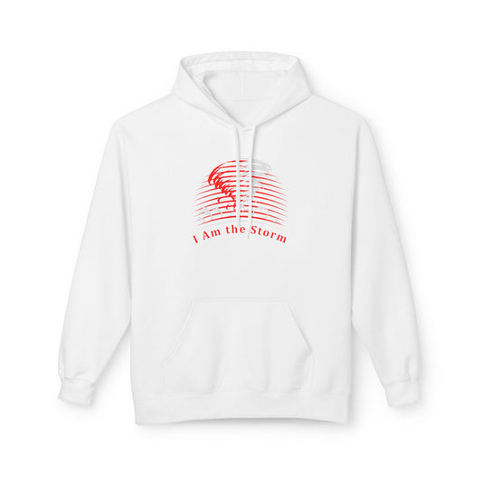 I Am the Storm Hoodie — Red Tornado Graphic Hoodie Merit Sell