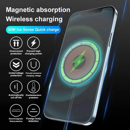 65W Magnetic Wireless Charger Pad Stand Macsafe For iPhone 14 13 12 Pro Max Airpods Pro USB C Fast Charging Station Chargers - Merit Sell
