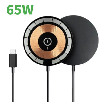 65W Magnetic Wireless Charger Pad Stand Macsafe For iPhone 14 13 12 Pro Max Airpods Pro USB C Fast Charging Station Chargers - Merit Sell
