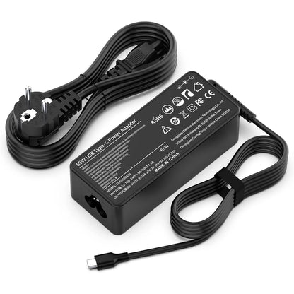 65W Type C 20V 3.25A USB C Laptop Power Adapter AC Charger For Lenovo Thinkpad X1 Carbon Yoga X270 X280 T580 P51 P52s E480 E470 - Merit Sell